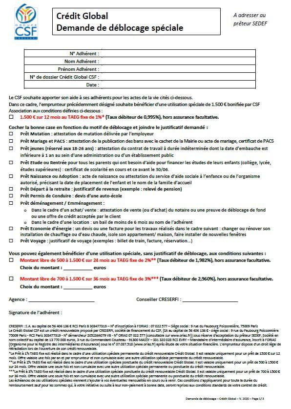 CG_Demande de déblocage