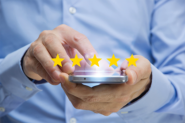 Etoiles pour les segments marketing