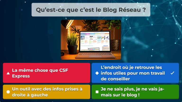 01 Le Blog Réseau aux Midis du CSF - 01.04.2025 - Détails - Kahoot!