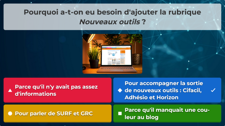 15 Le Blog Réseau aux Midis du CSF - 01.04.2025 - Détails - Kahoot!