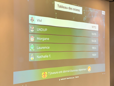 Le classement évolue